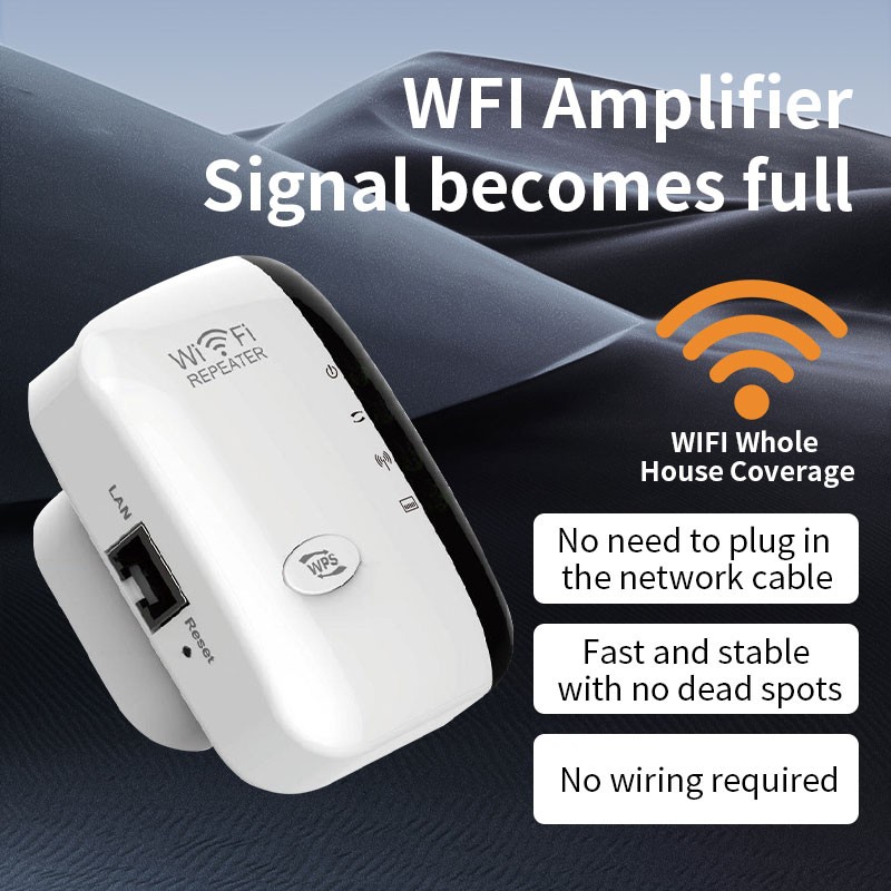 WiFi Range Extender Internet Booster Wireless Signal Repeater Wireless Amplifier