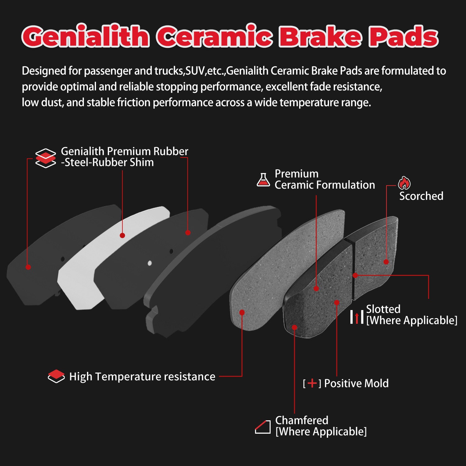 Front Rear Drilled Rotors Brake Pads for 2002 - 2005 Chevy Trailblazer GMC Envoy