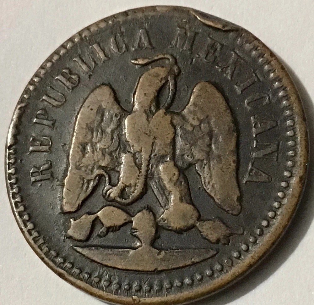 1881 Ho Mexico 1 Centavo Hermosillo ERRORS