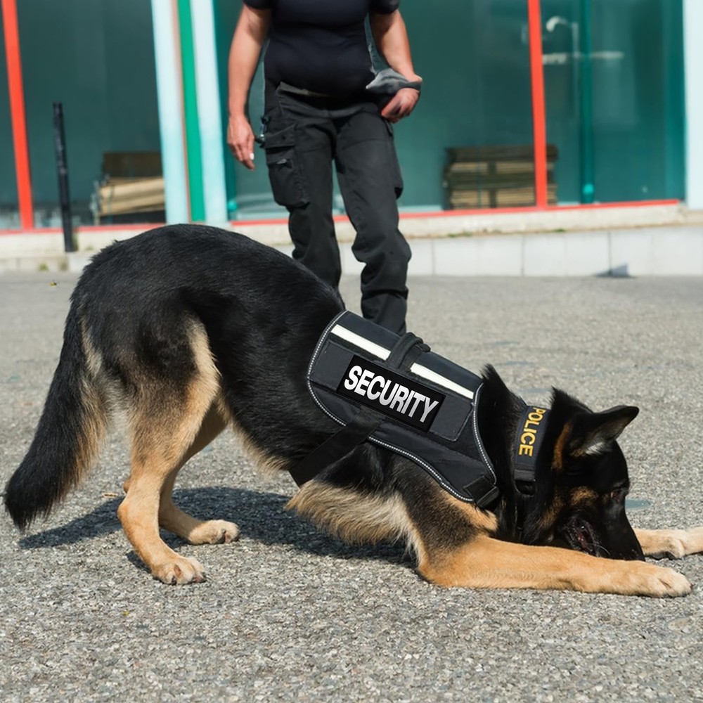 Security Patch, 2 Pcs Reflective Security Hook and Loop Patch for Vest Printe...