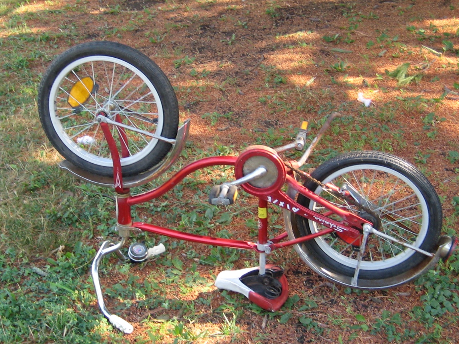 Vintage Schwinn Red Pixie Kids Bike Bicycle Original needs tires