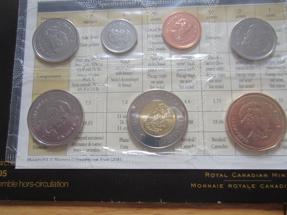 2005 Canada PL Set. Original Mint Packing. UNC