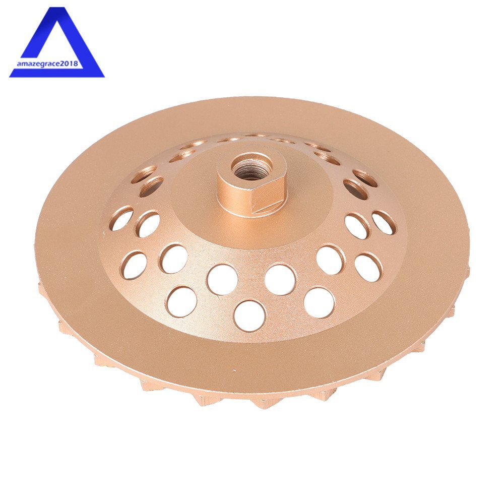 7" Concrete Grinding Cup Wheels 24 Seg Diamond Abrasive Segments 5/8"-11 Arbor