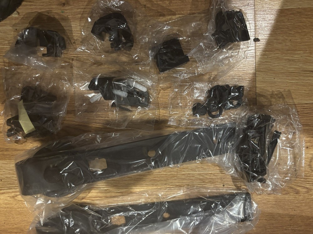Black rustic door handle, hanger/roller set, adjustable spacer set