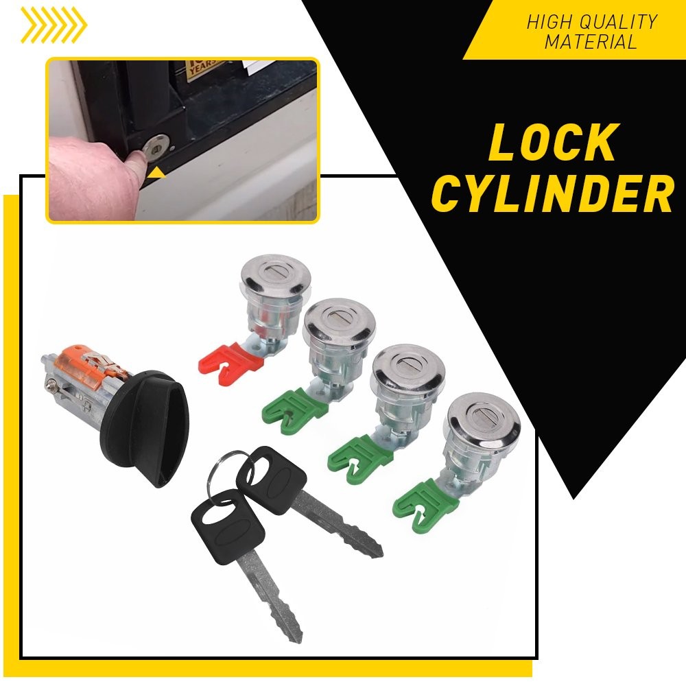 For Ford Econoline Van E150 E250 E350 Ignition & Door Lock Cylinder KEYED ALIKE