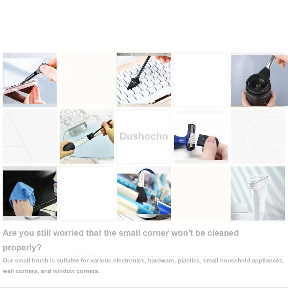 Computer Keyboard Cleaning Brush, Anti Static Nylon Electronics Black