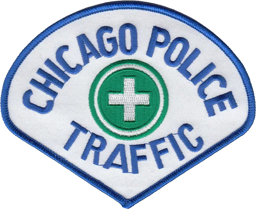 CHICAGO POLICE SHOULDER PATCH: Traffic Teardrop