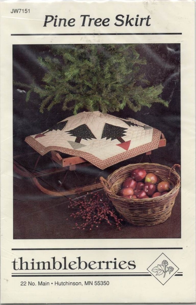 THIMBLEBERRIES PINE TREE SKIRT JW7152