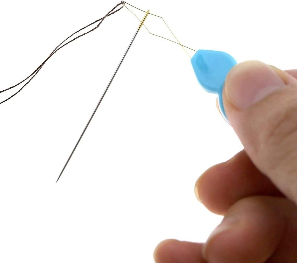 Compact Gourd Needle Threaders - 30 pcs in Various Sizes, Multicolor & Durable