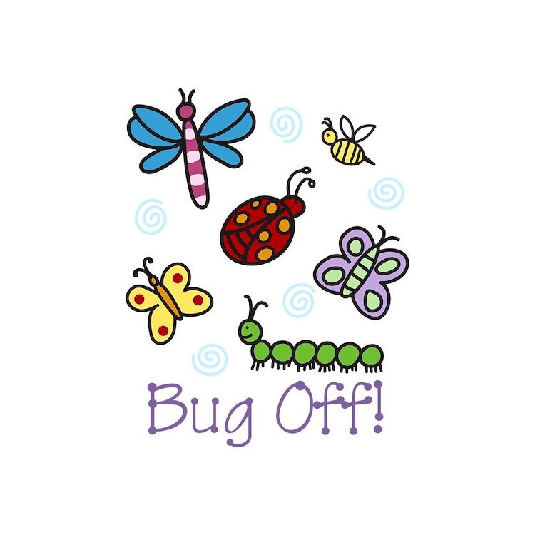 CafePress Bug Off! 10" Wall Clock (1294515866)