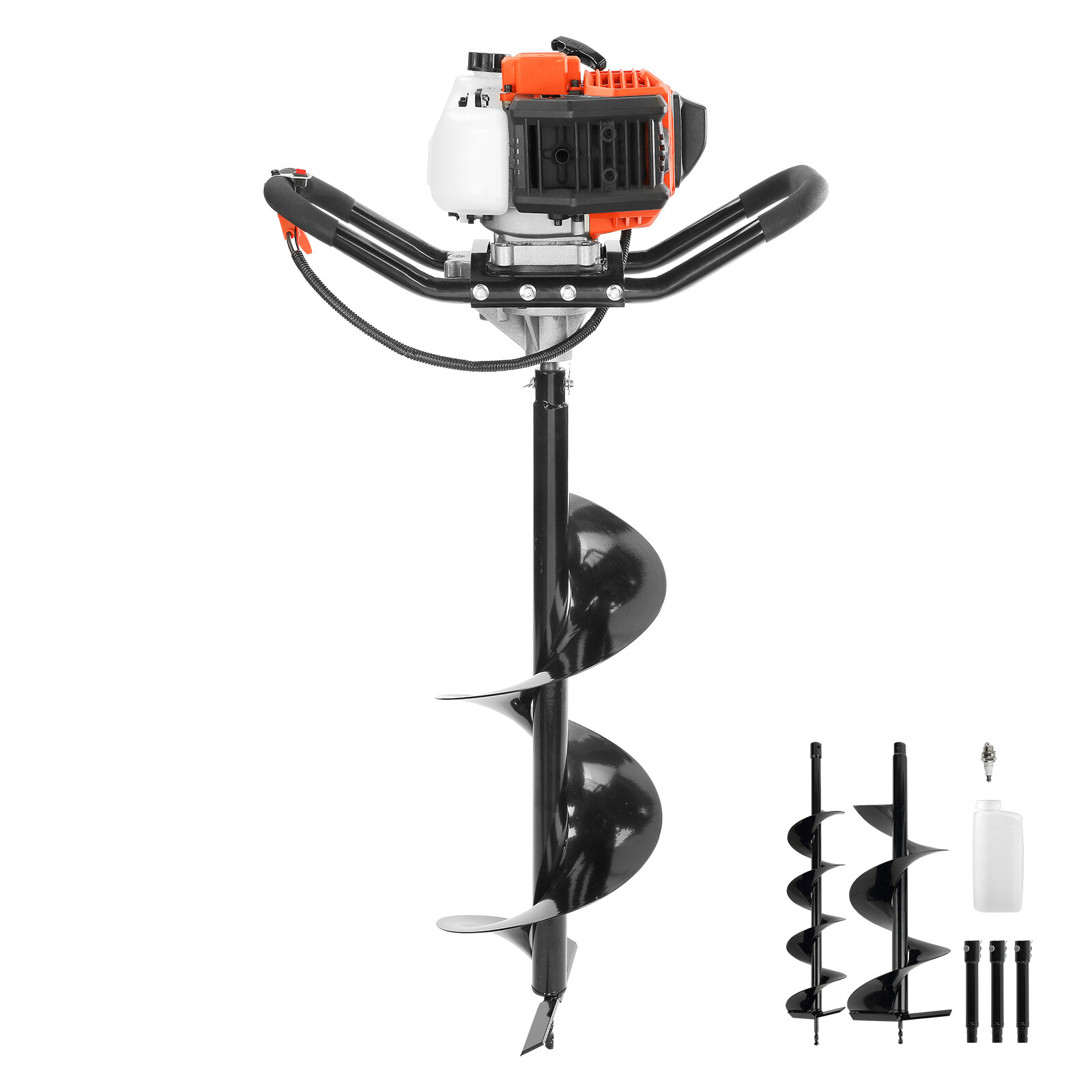 VEVOR 52cc Gas Powered Post Hole Digger with 6 in & 10 in Augers