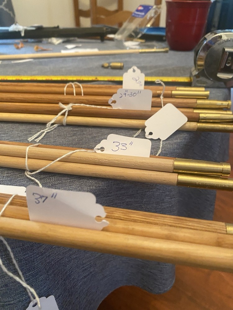 Custom Hickory Ramrods-Lengths by Muzzleloader type, ( Read Entire Description)