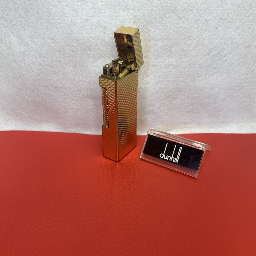 Overhauled Dunhill Rollagas lighter Gold without box