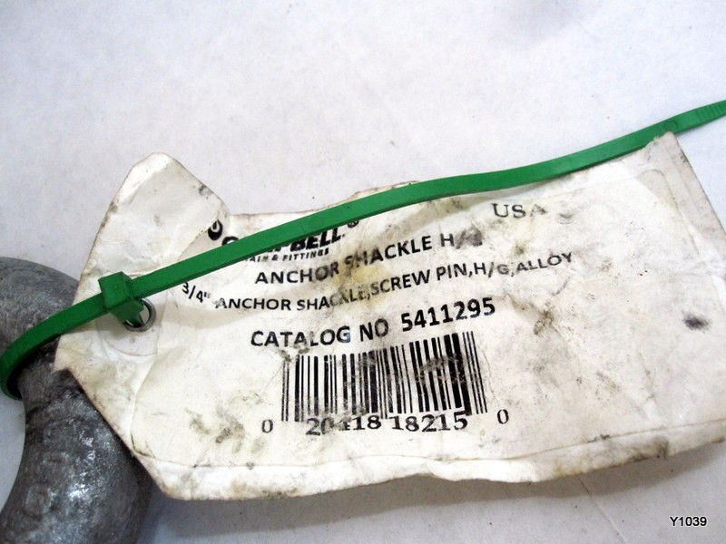 Campbell 3/4" Screw Pin Anchor Shackle - 5411295 - 7 Ton W.L.L.
