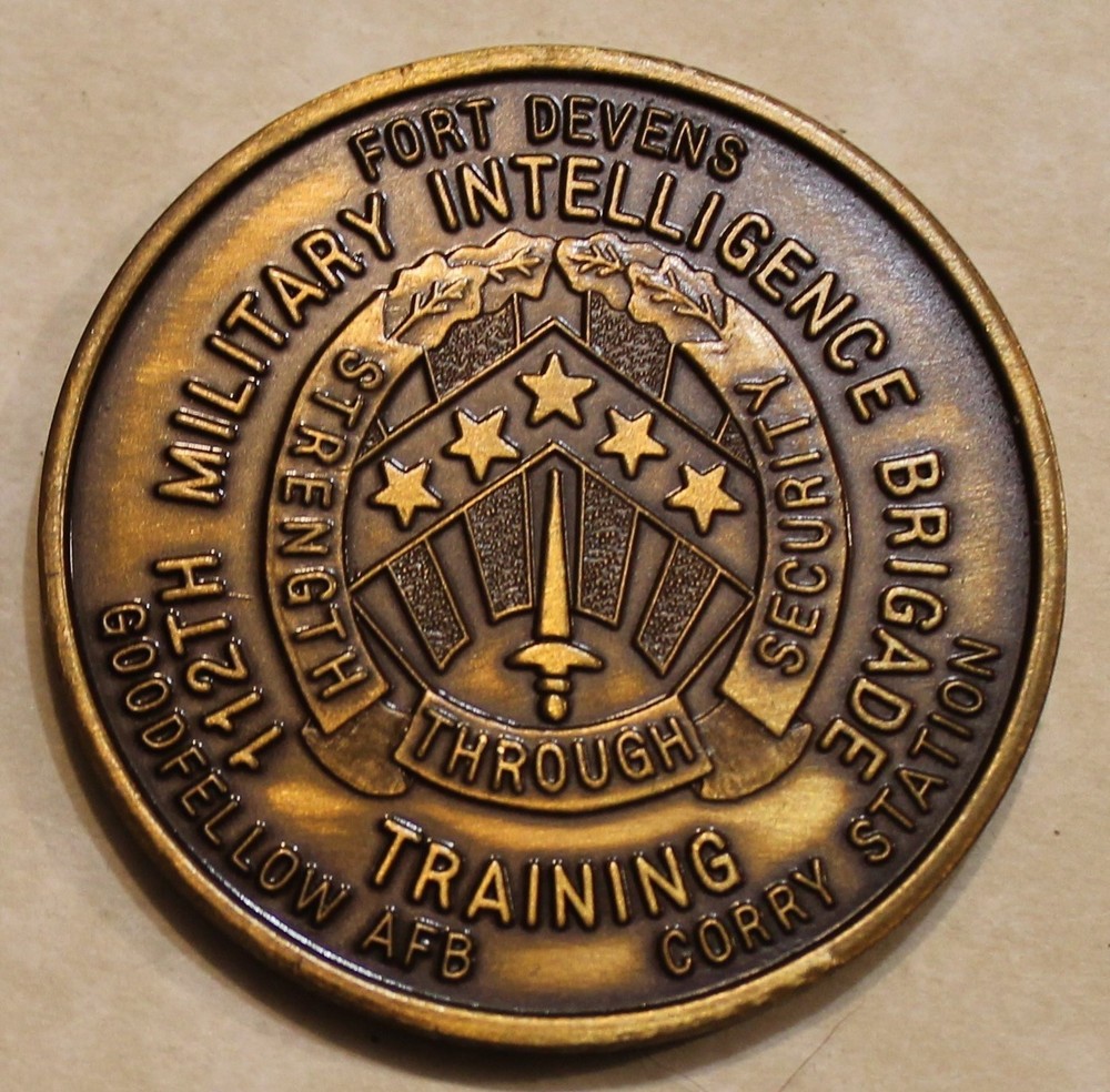 112th Military Intelligence Brigade Training Joint Army Challenge Coin