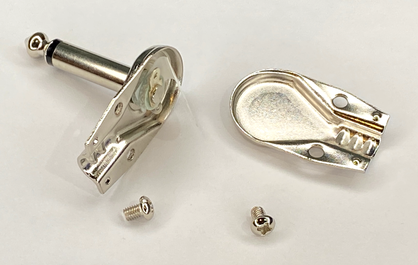 Pancake 1/4" inch 6.3mm right angle 90 degree mono male jack plugs (10) Pack