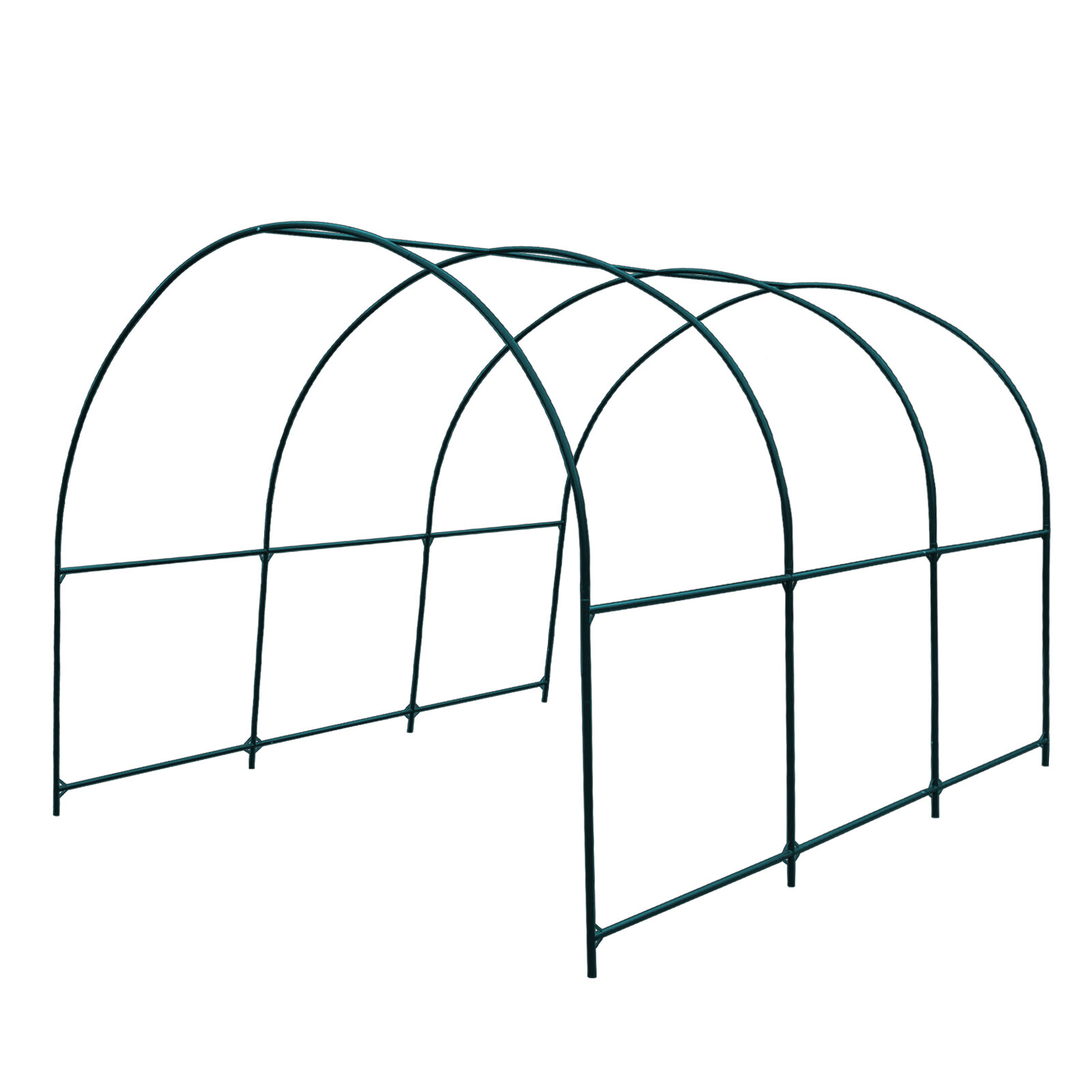 Multi-size Large Walk-in Greenhouse Replacement Steel Frame Powder Coated Arch
