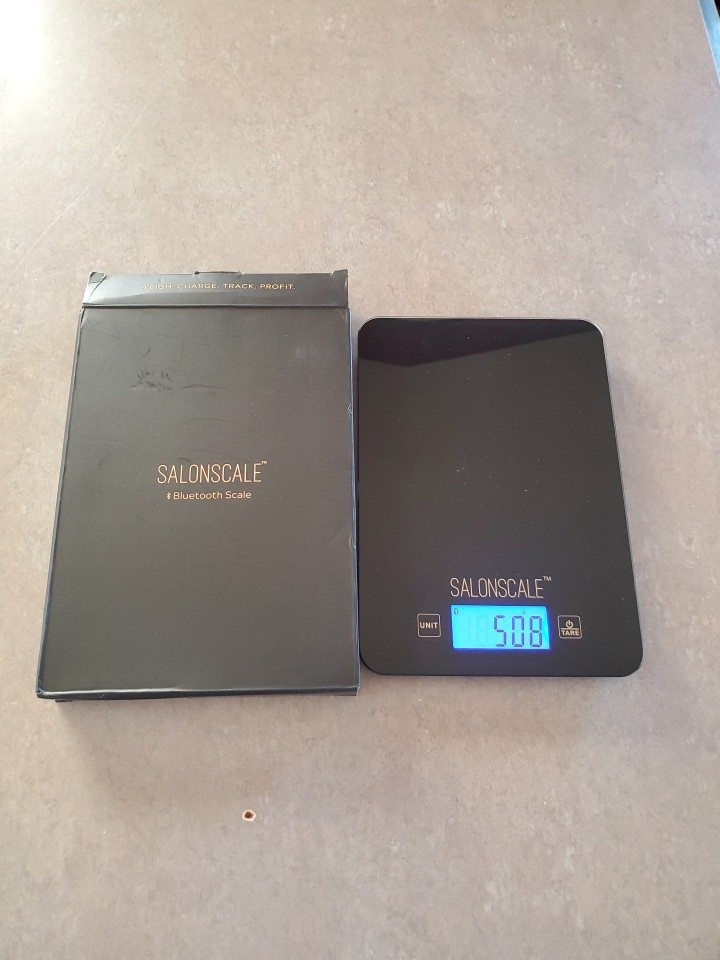 Salonscale Digital Bluetooth Scale App Compatible 1G Accuracy Scale