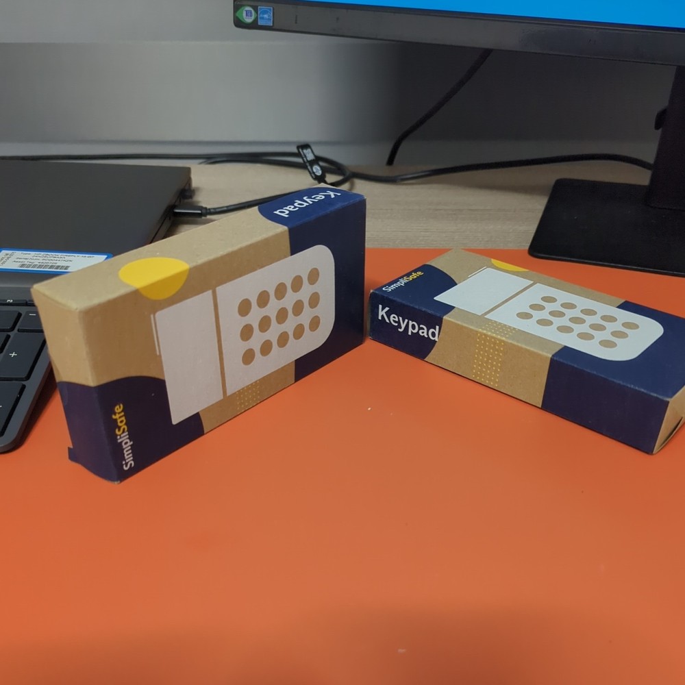 (2)SimpliSafe Home Security System Wireless Security Keypad KP3W SSKP3