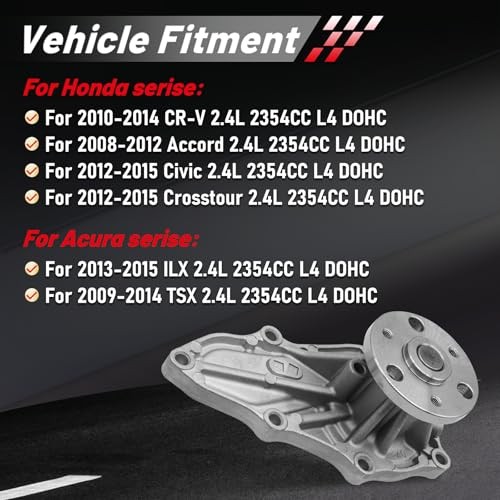 14510-R40-A01 Timing Chain Kit with VVT Camshaft Adjuster & Water Pump for