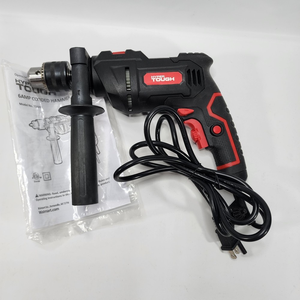 Hyper Tough 6-Amp Hammer Drill Variable Speeds