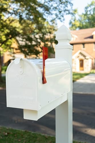 Architectural Mailboxes Whitley Post, Code A/B/C, WP000WAM, White