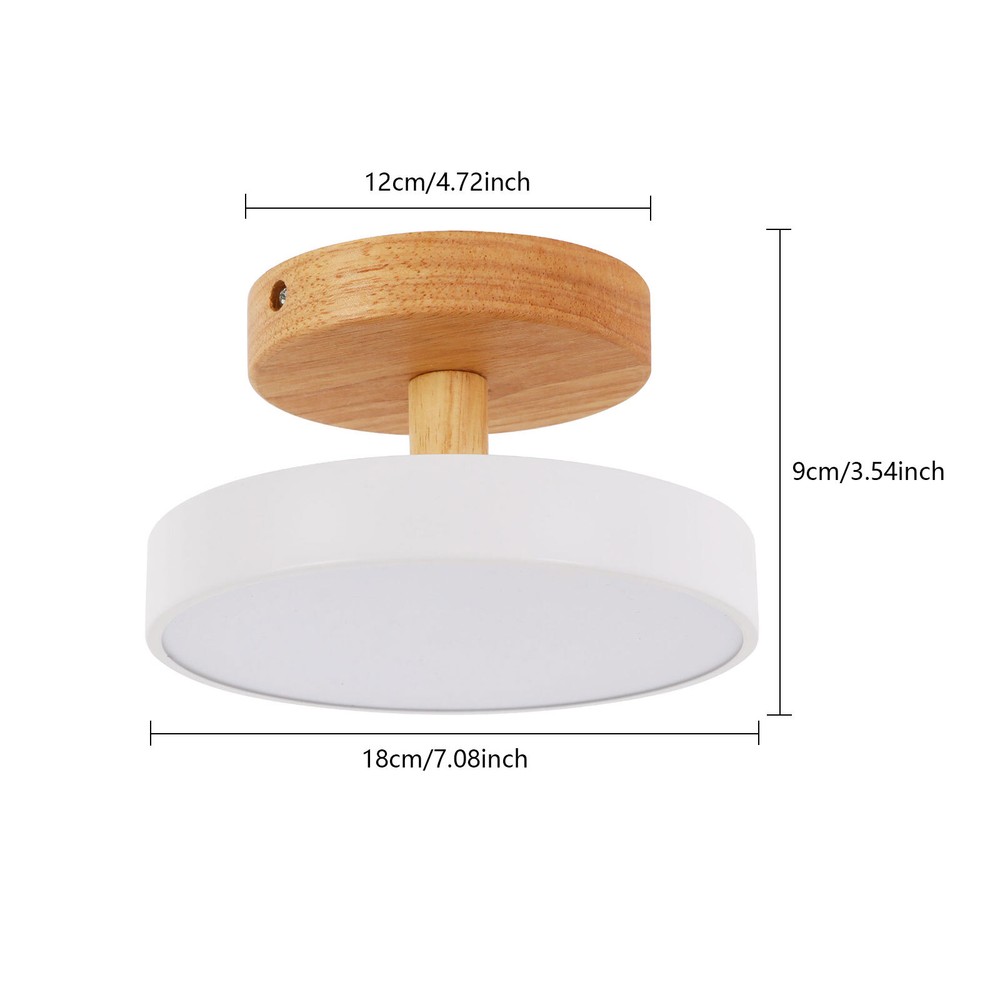 NEW 18cm*9cm LED Ceiling Light Round Wired Ceiling Lamp 85-265V Indoor Light