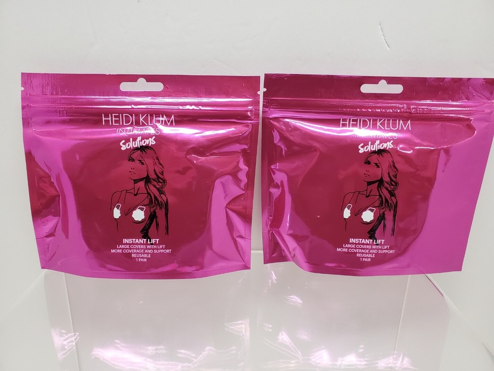 2-HEIDI KLUM INITIMATES SOLUTIONS INSTANT LIFT NIPPLE COVERS SUPPORT