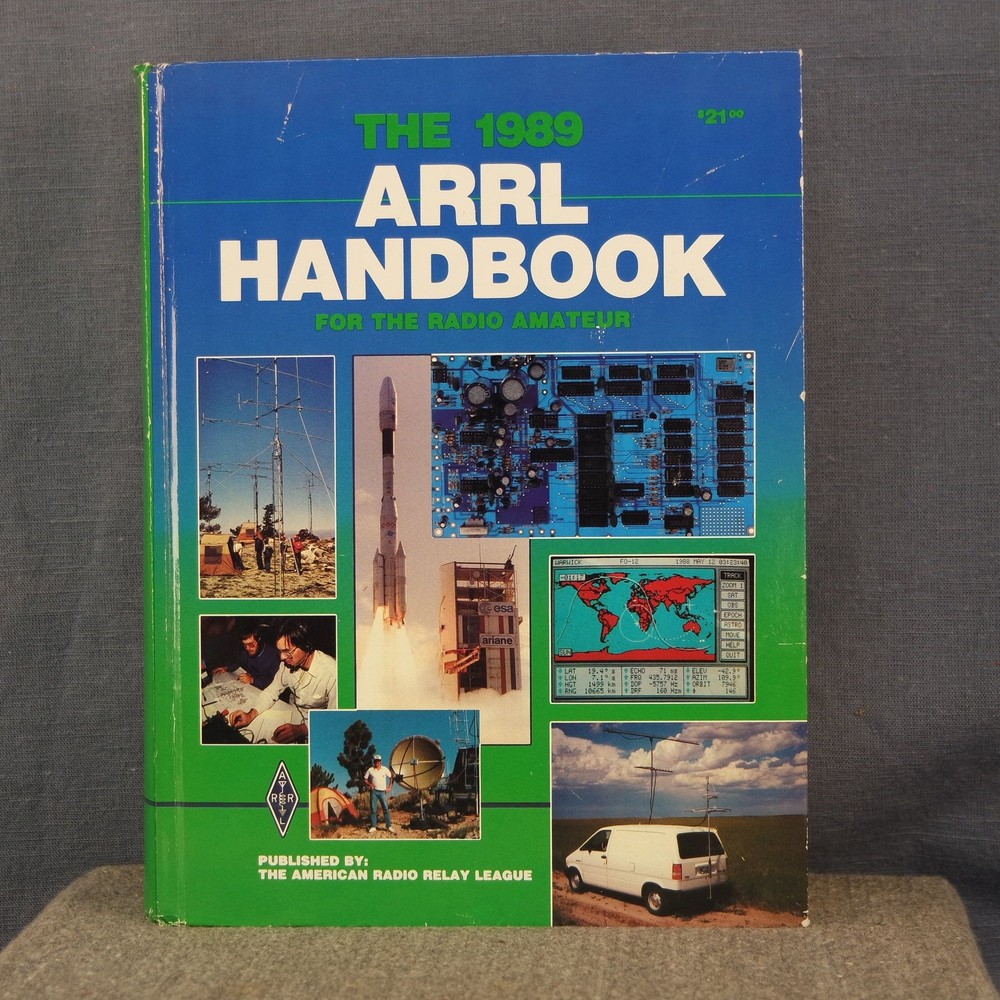 1989 HC The ARRL The Radio Amateurs Handbook Nice Hardcover Front/Side Views