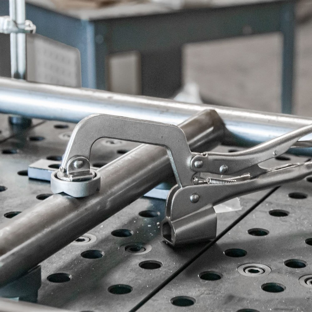 Inserta Pliers โ…5/8 Insert 3 Throat Depth 4 Opening Table Mounted Clamp Rea