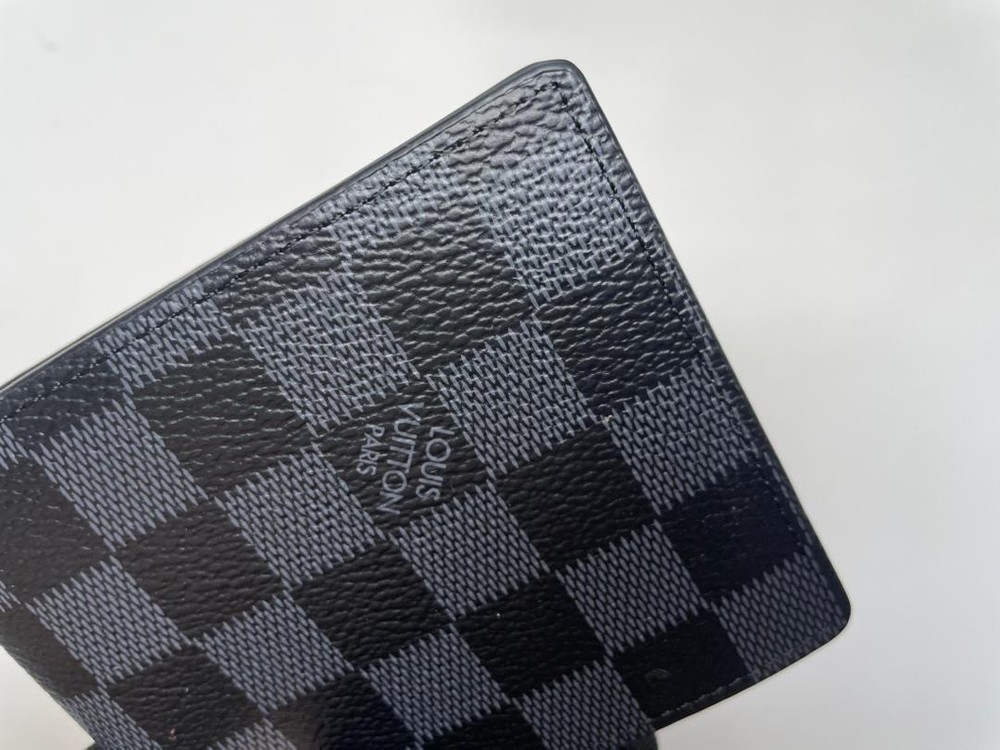 Authentic Louis Vuitton Multiple Bifold Wallet Damier Graphite Canvas