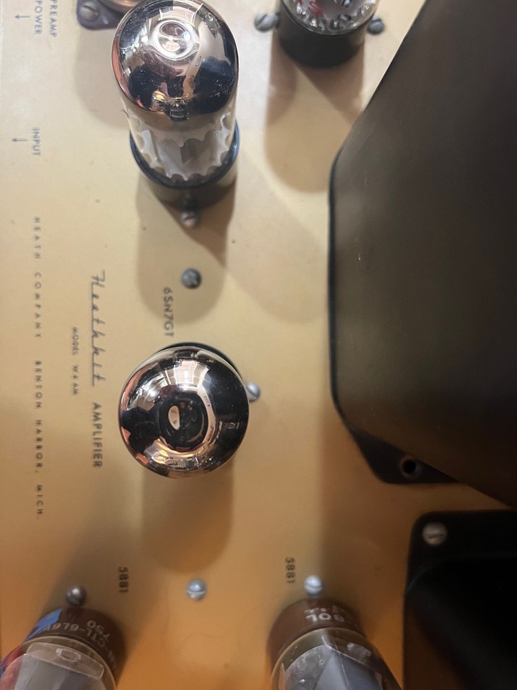Heathkit W4-AM Amplifier with tubes **NICE** 