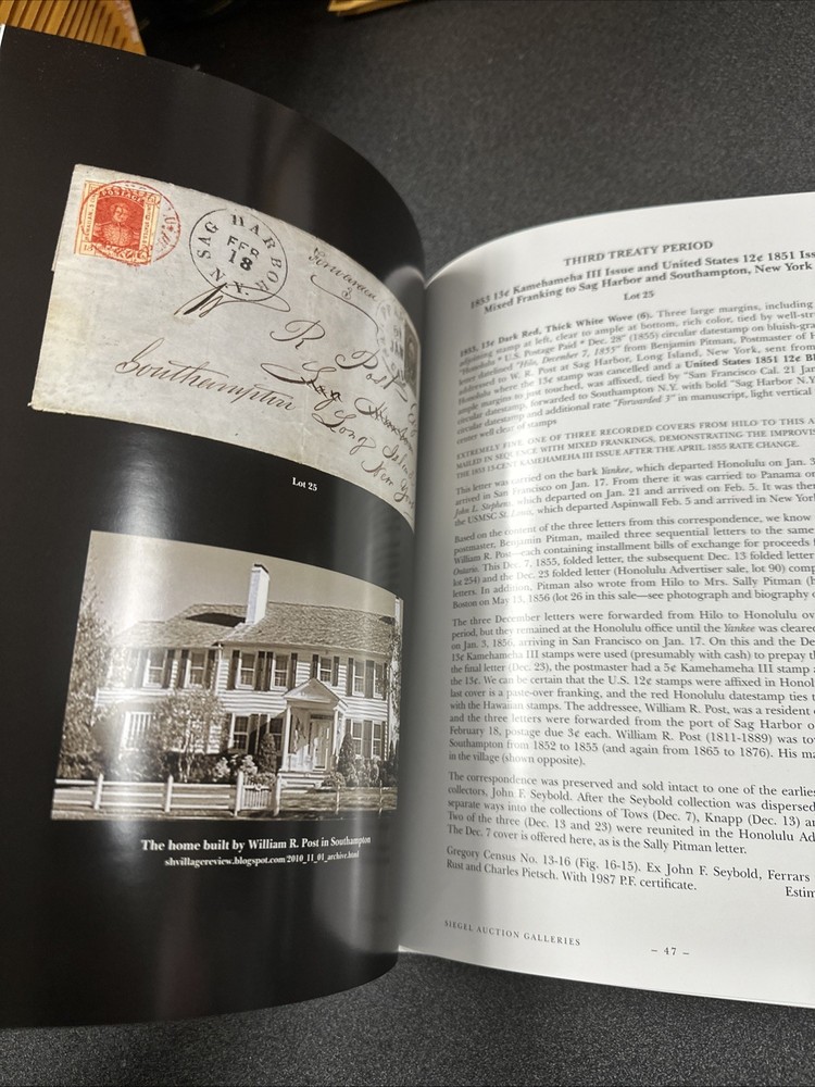 Hawaiian Postal History From The Steven C. Walsed Collection