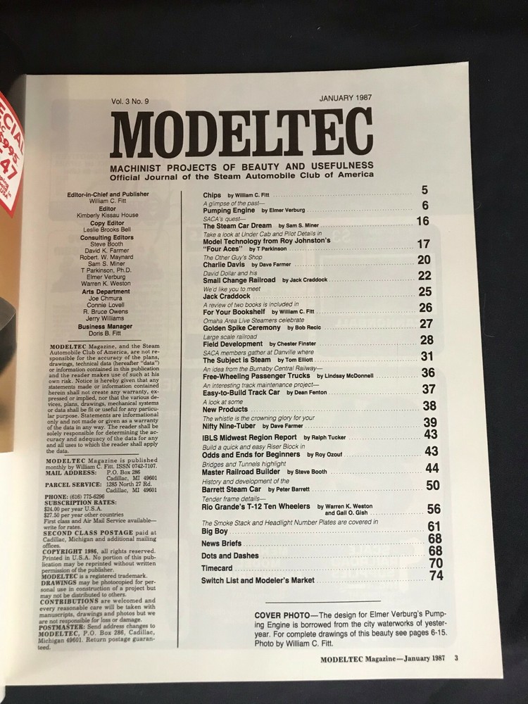 Modeltec Magazine January 1987
