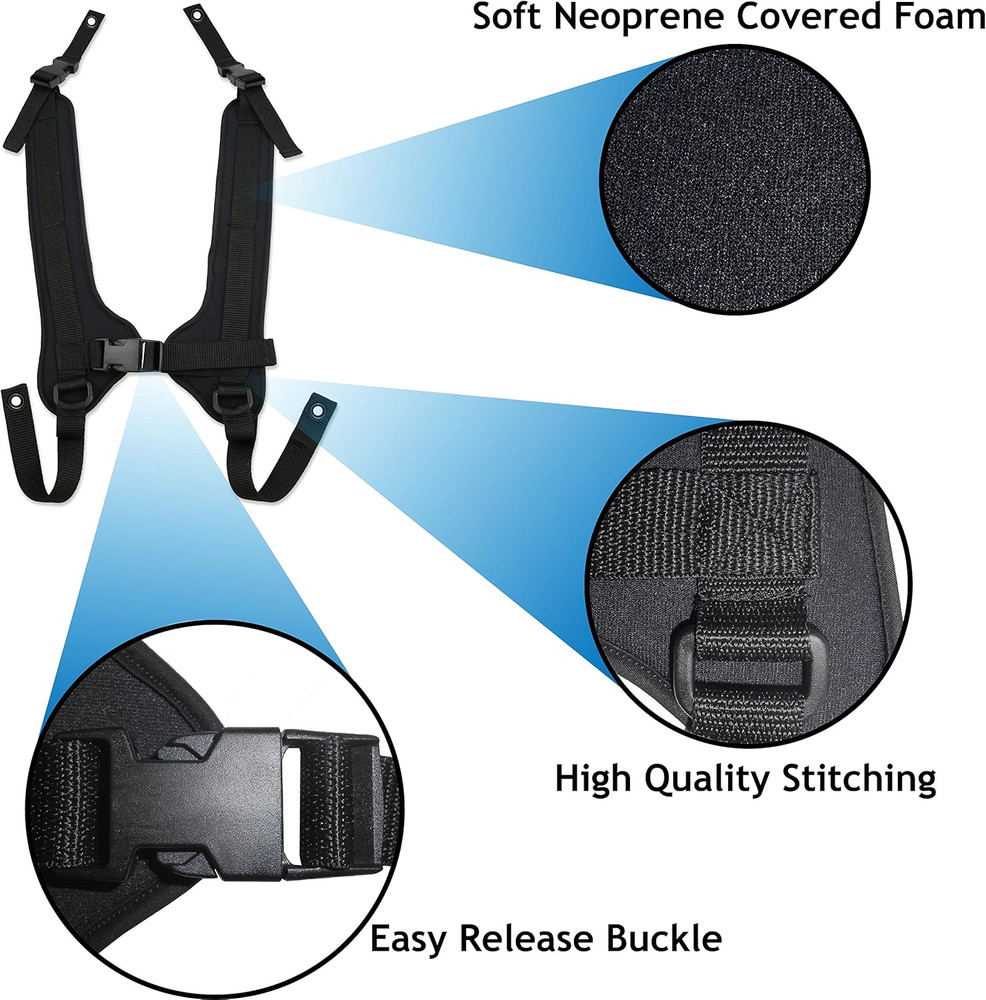 Wheelchair Chest Harness - Quick Release Buckle