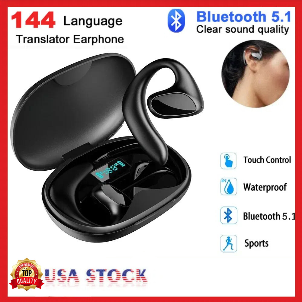 144 Language Translator Earbuds M8 Wireless Bluetooth Two Way Translator Device