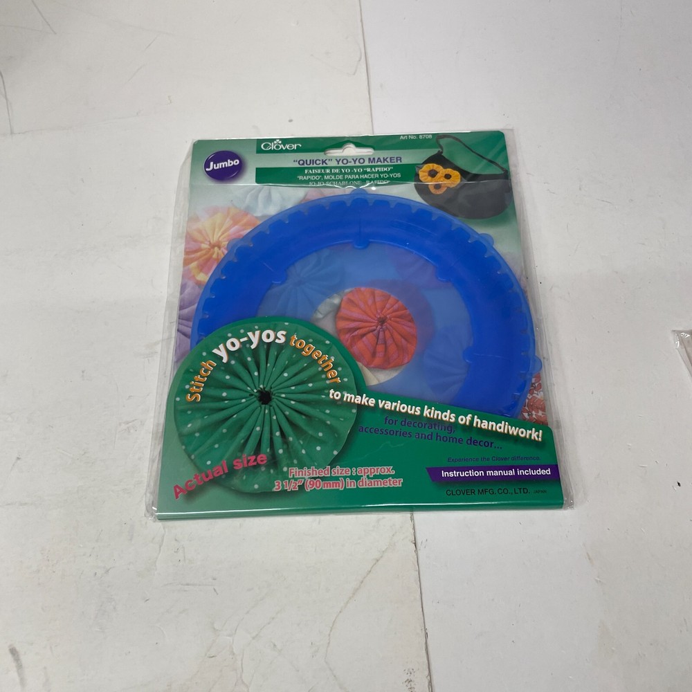 Clover 8708 Quick Yo-Yo Maker-Jumbo Round 3-1/2"