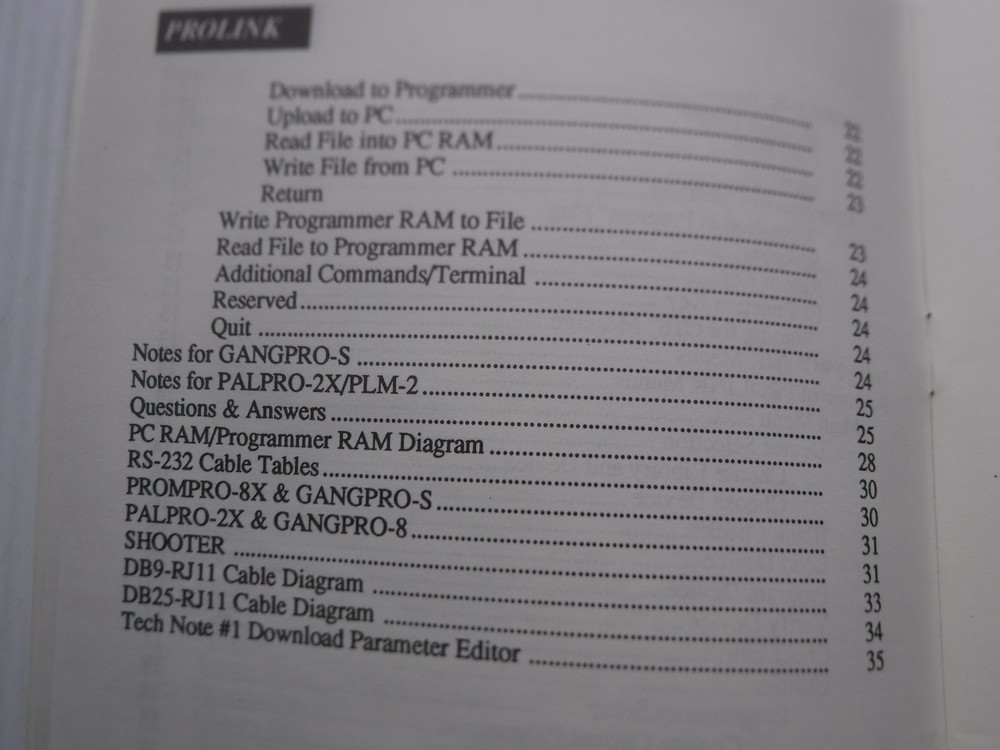 Prolink RS-232 Reference Manual 91-10050-5