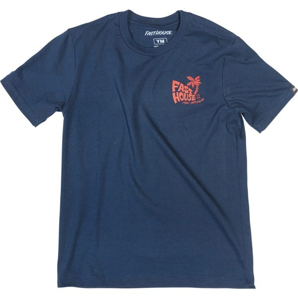 Fasthouse Explorer Youth Tee, Navy Blue
