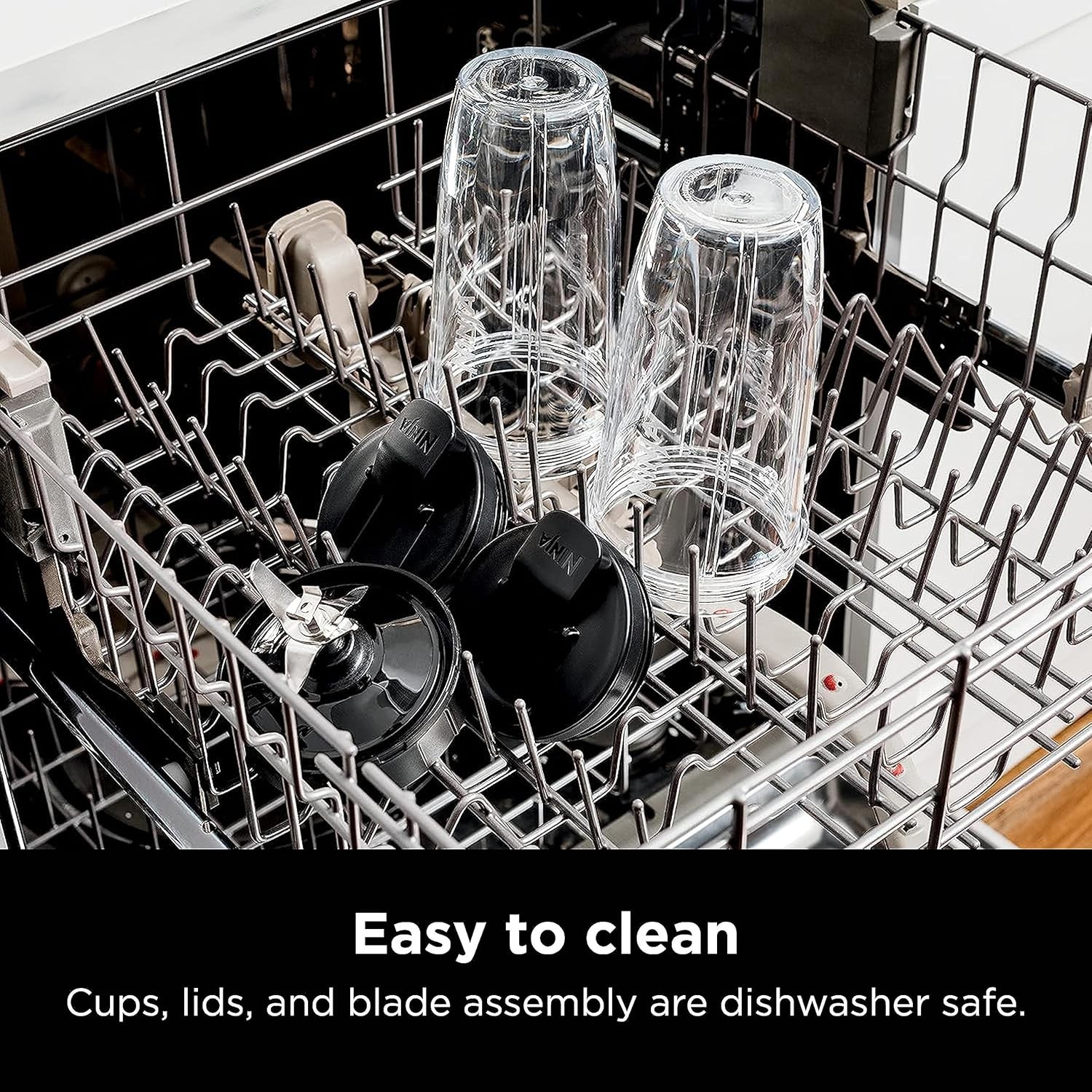 Ninja BN401 Nutri Blender Pro with Auto-iQ, 1100W Motor, (2) 24oz Single Cups