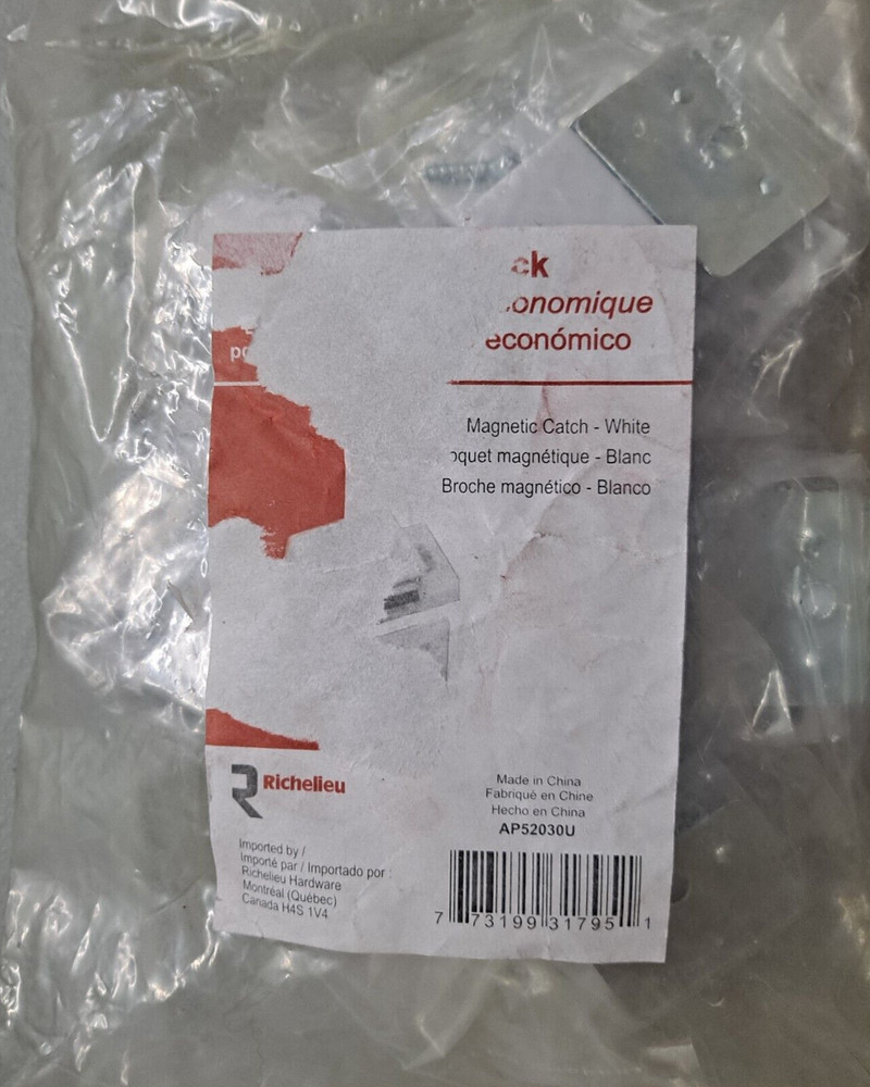 Richelieu Magnetic Catch White Value Pack