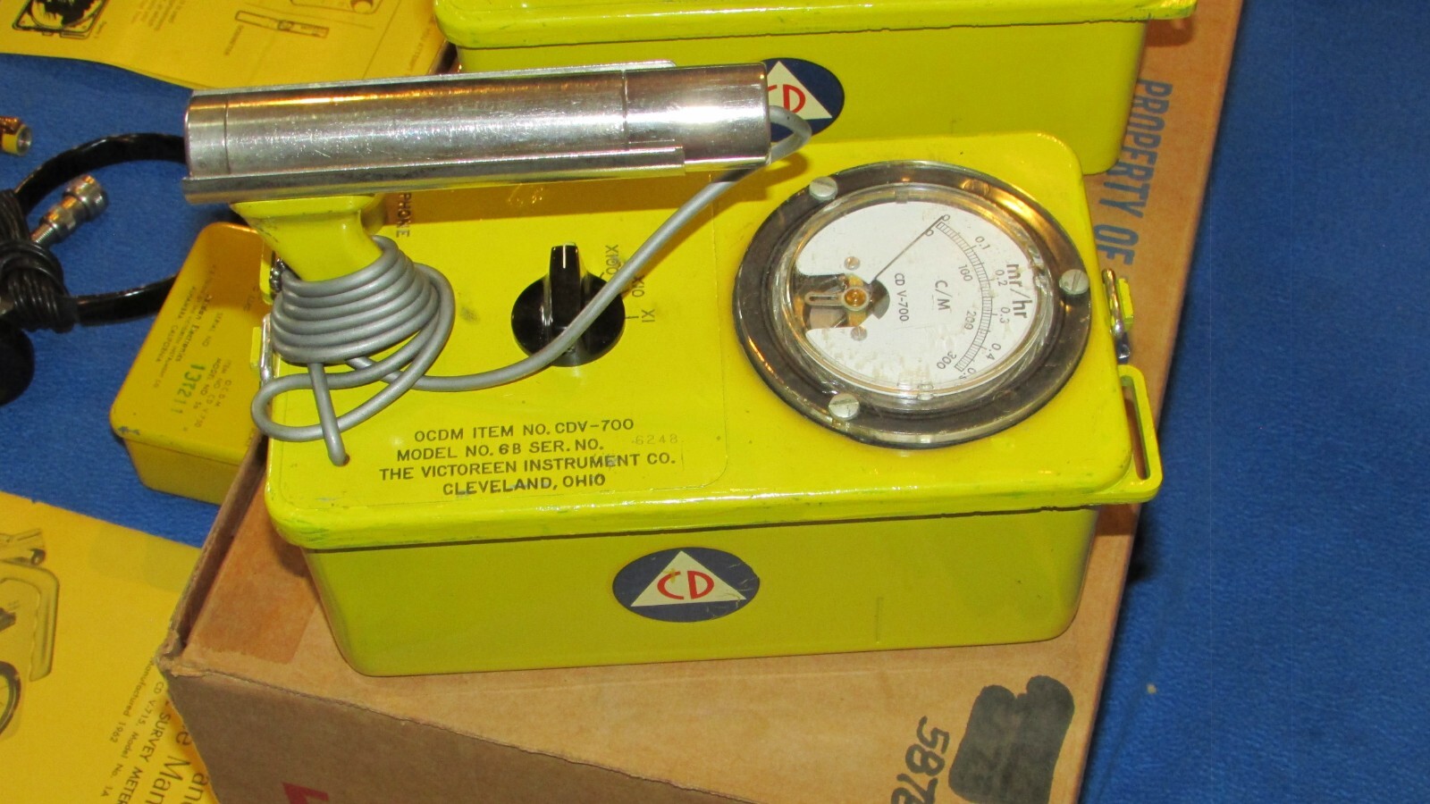 RETROFIT! TESTED! Geiger Counter CD V-777-1 Radiation Detection Set Cold War
