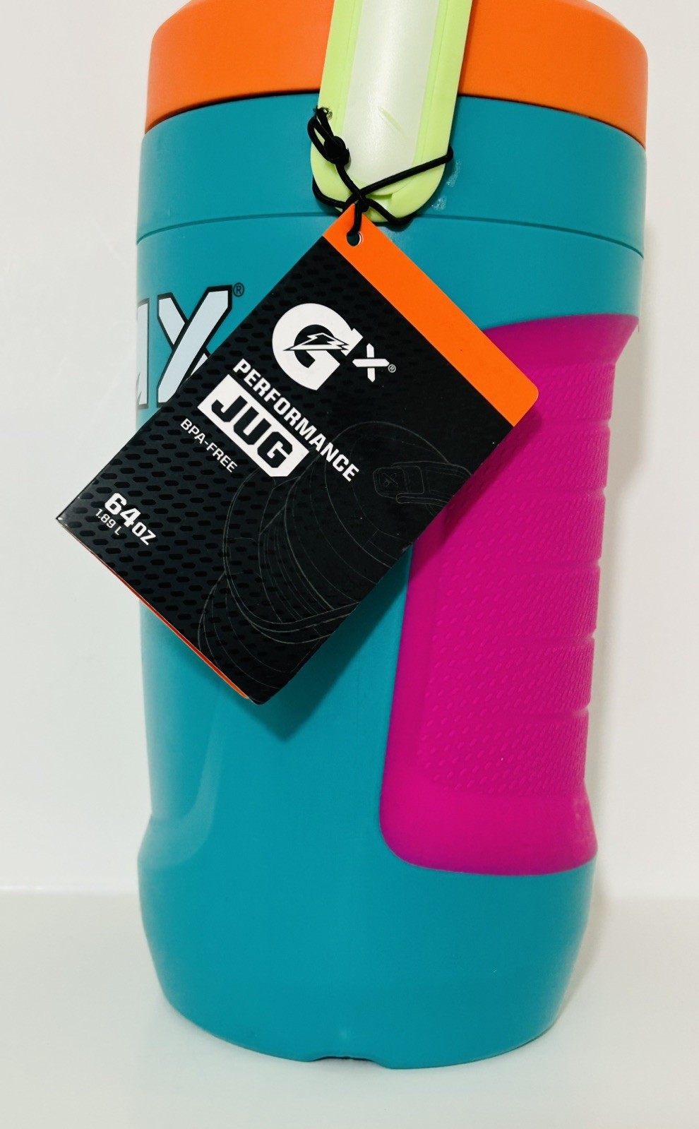 Gatorade Gx 64oz Performance Jug /Bottle Blck Jade NEW Sports Bottle GX Pods