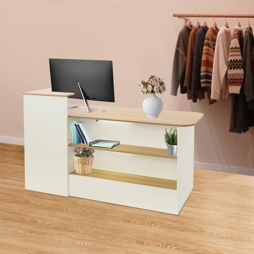 Modern Reception Desk, Reception Desk, Reception Desk with a Lockable Drawer