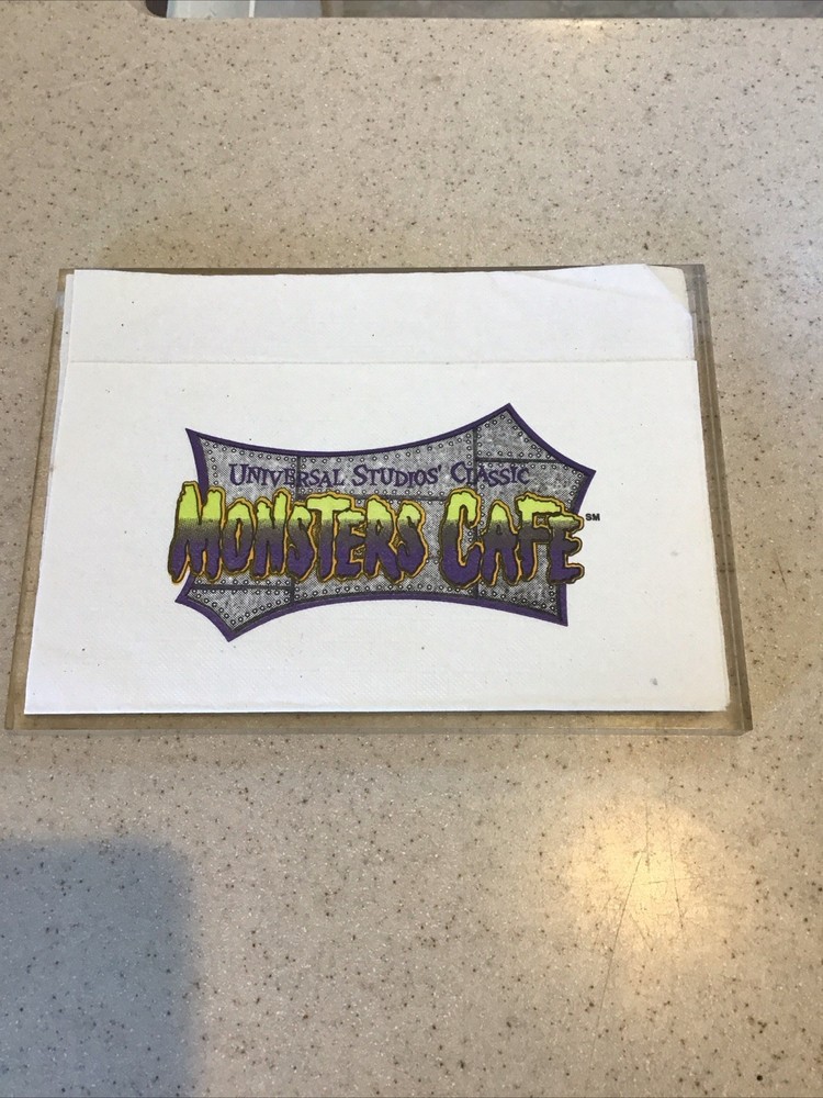 Universal Studios Monster Cafe Napkin 1990s