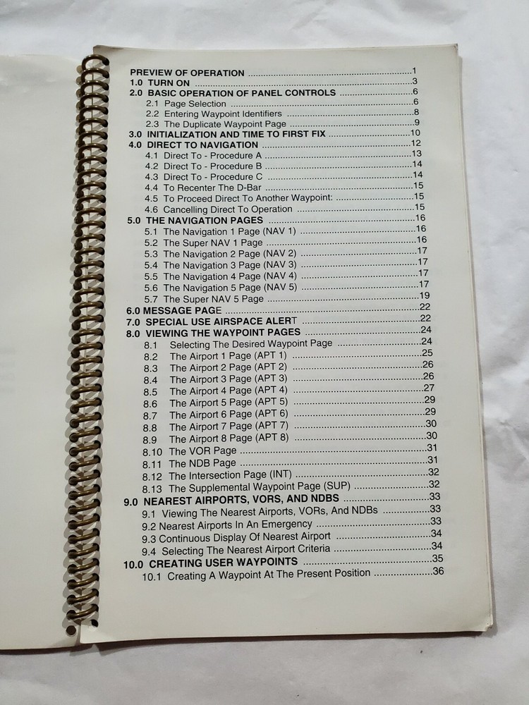 King KLN-90B GPS Abbreviated Operation Manual