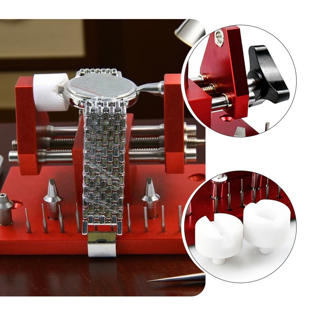 Adjustable Watchmaker Tool Watch Back Case Opener Strap Link Pins Bezels Remove