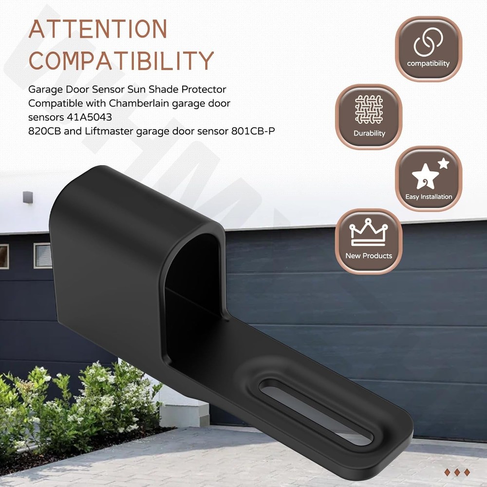 2-Pack Garage Door Sensor Sun Shade Protector for LiftMaster/Chamberlain