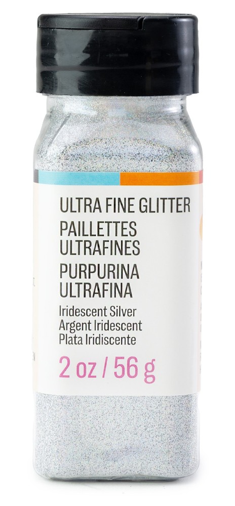 CousinDIY Extra Fine Glitter 2oz-Iridescent Silver - 3 Pack