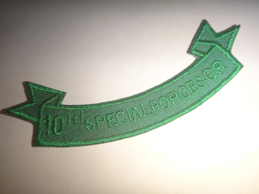 US Army 10th SPECIAL FORCES GROUP Scroll Patch